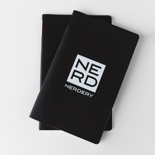 Nerdery branded NERD journal for tradeshow and recruiting events.